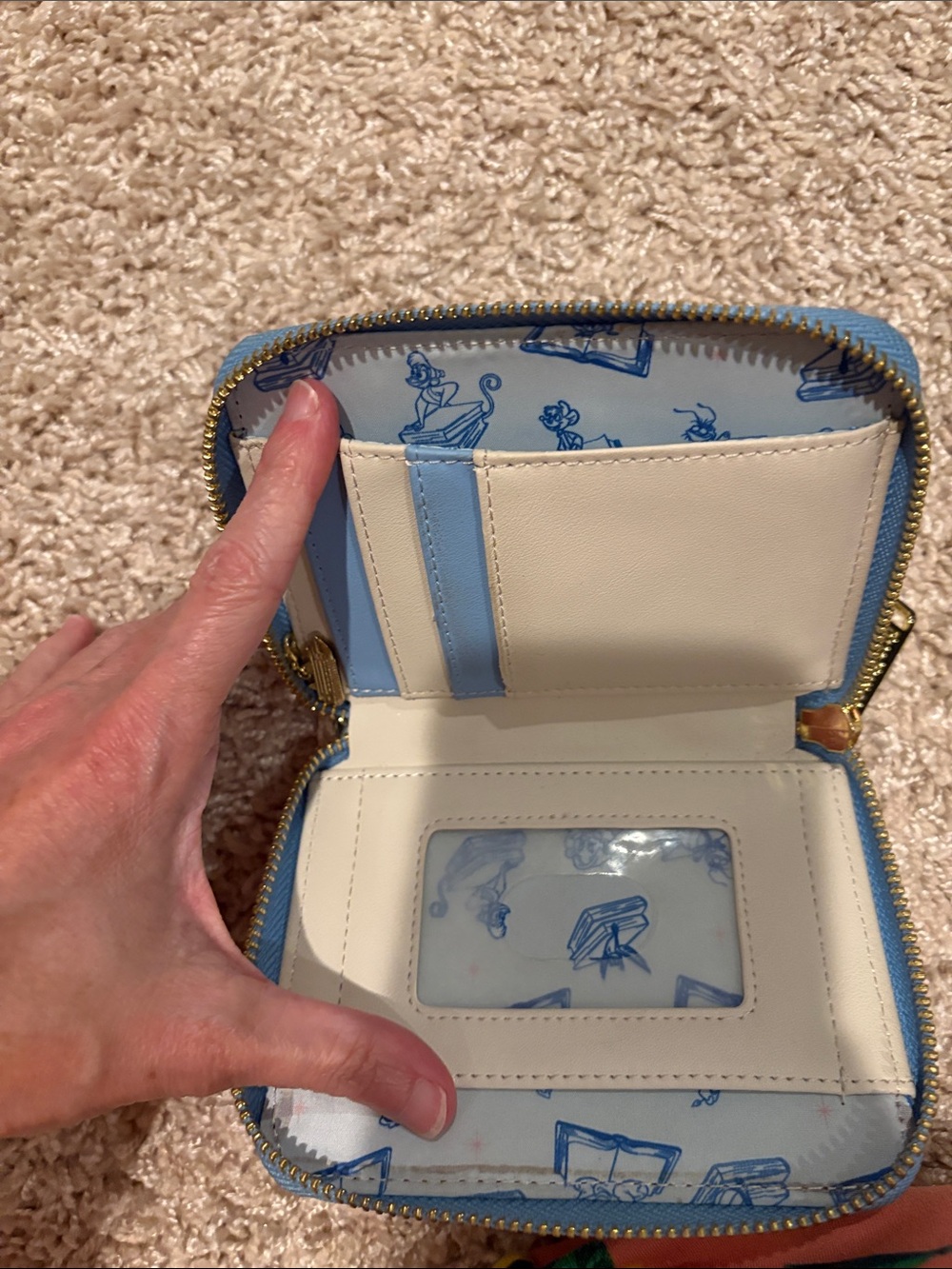 Multicolor Storybook Spine Crossbody Bag with Blue Strap - Picture 5 of 8